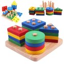 Sorter układanka drewniana figury kolory 1071