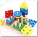 Sorter układanka drewniana figury kolory 1071