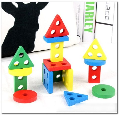 Sorter układanka drewniana figury kolory 1071