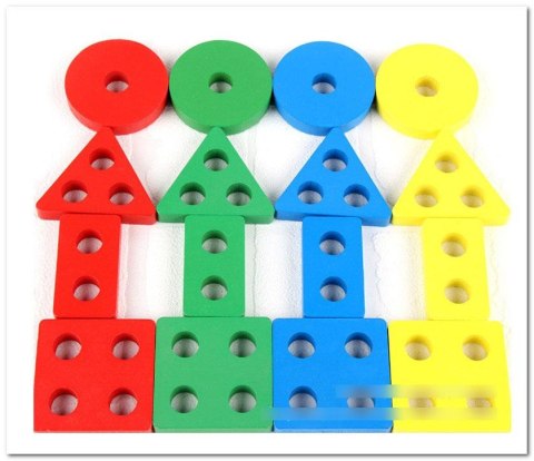 Sorter układanka drewniana figury kolory 1071