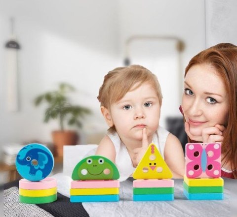 Sorter układanka drewniana zwierzątka figury 1062