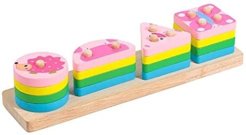 Sorter układanka drewniana zwierzątka figury 1062