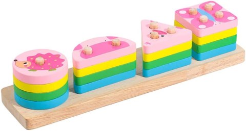 Sorter układanka drewniana zwierzątka figury 1062