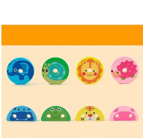 Sorter układanka drewniana zwierzątka figury 1062