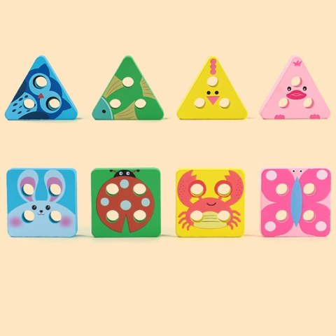 Sorter układanka drewniana zwierzątka figury 1062