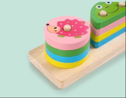 Sorter układanka drewniana zwierzątka figury 1062