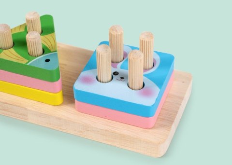 Sorter układanka drewniana zwierzątka figury 1062