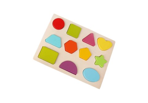 Układanka drewniana sorter klocki figury 1004