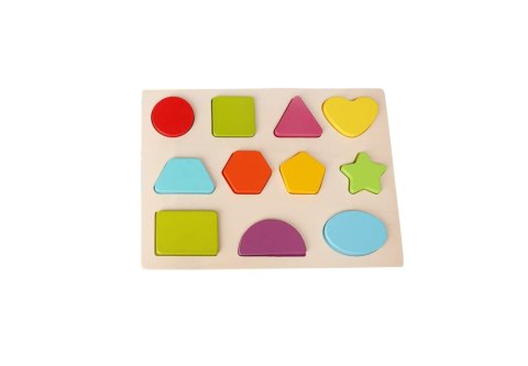 Układanka drewniana sorter klocki figury 1004