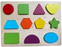 Układanka drewniana sorter klocki figury 1004