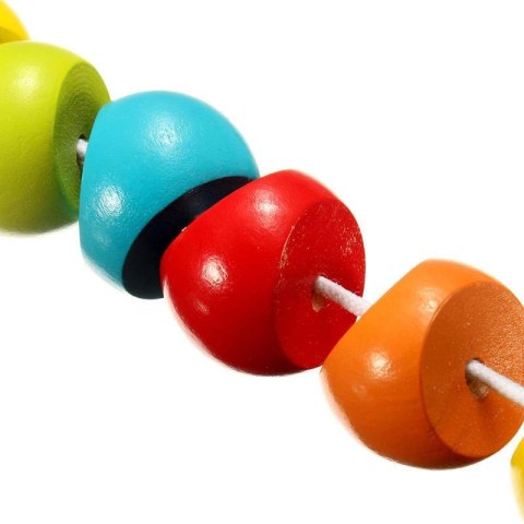 Drewniana giętka gąsienica grzechotka motoryczna GB-1