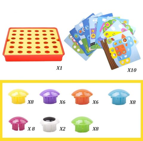 Mozaika dla malucha układanka trening rączki 1260