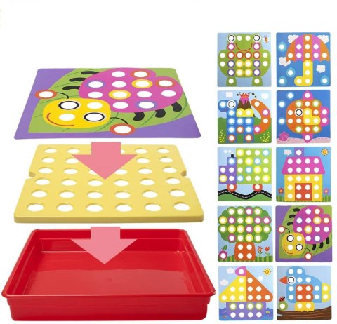 Mozaika dla malucha układanka trening rączki 1260