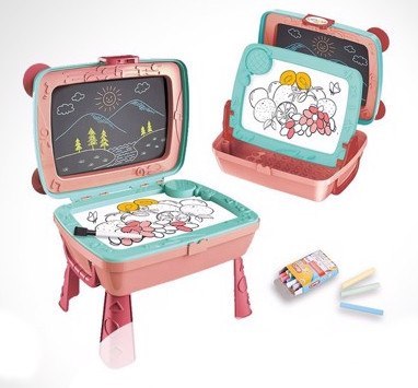 Tablica magnetyczna kredowa plecak stolik 771-1