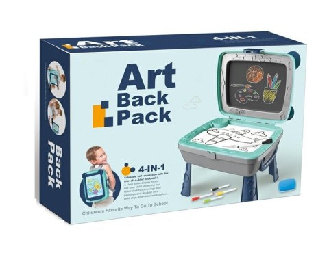 Tablica magnetyczna kredowa plecak stolik 772-1