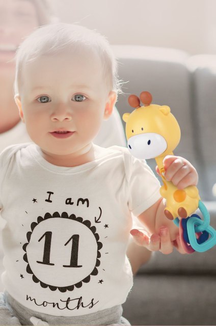 Grzechotka żyrafa melodyjki dźwięk światła BT0242Ż