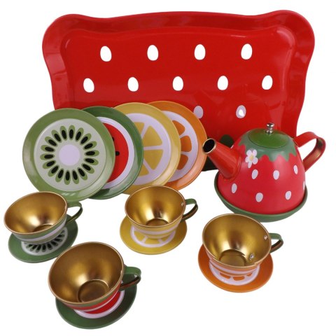 METALOWY ZESTAW SERWIS DO HERBATY DLA DZIECI 86-4