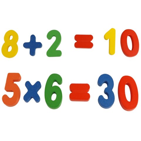 Układanka drewniana sorter klocki cyfry kolor 1003