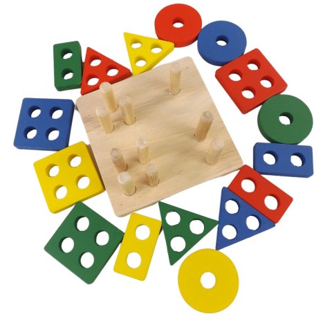 Sorter układanka drewniana figury kolory 1071