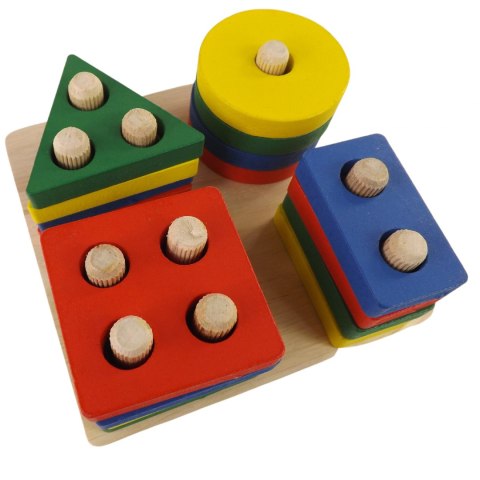 Sorter układanka drewniana figury kolory 1071