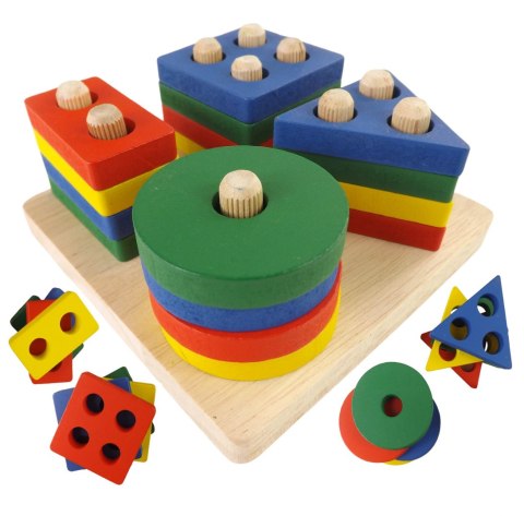 Sorter układanka drewniana figury kolory 1071