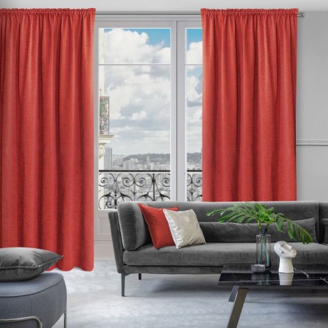 ZASŁONA GOTOWA MUSCAT NA TAŚMIE 140X270 BURGUND