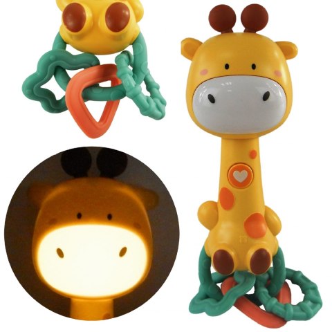 Grzechotka żyrafa melodyjki dźwięk światła BT0242Ż