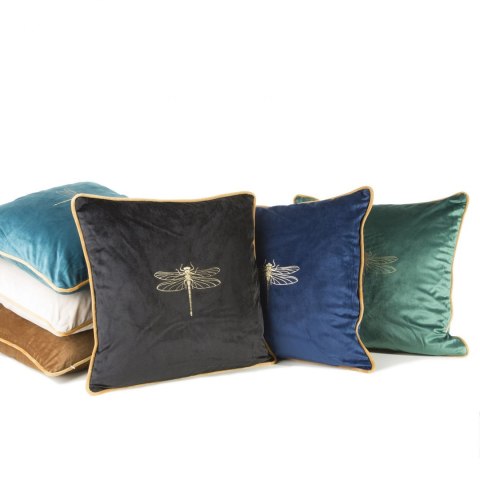 POSZEWKA NA PODUSZKĘ EUROFIRANY EUROFIRANY  LORI 45X45 CM CIEMNOTURKUSOWY