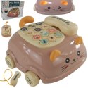Telefon kotek jeździk dźwięk światło gryzak 215R