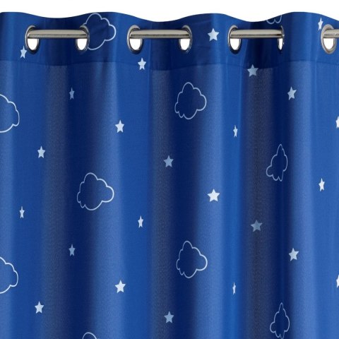 ZASŁONA GOTOWA EUROFIRANY NUBLES 140X250 CM GRANATOWY