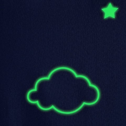 ZASŁONA GOTOWA EUROFIRANY NUBLES 140X250 CM GRANATOWY