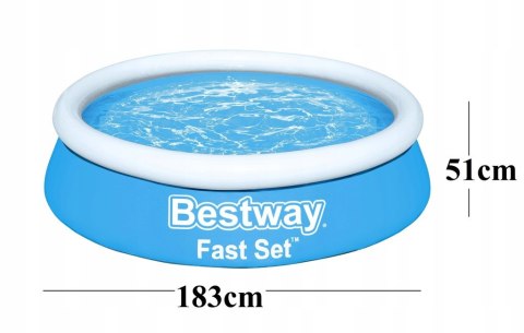BASEN ROZPOROWY OGRODOWY 183 x 51 cm BESTWAY 57392