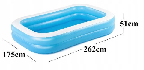 Basen dmuchany Blue 262 x 175 x 51cm Bestway 54006