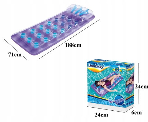 MATERAC DMUCHANY DO PŁYWANIA 188x71cm BESTWAY 43015 F