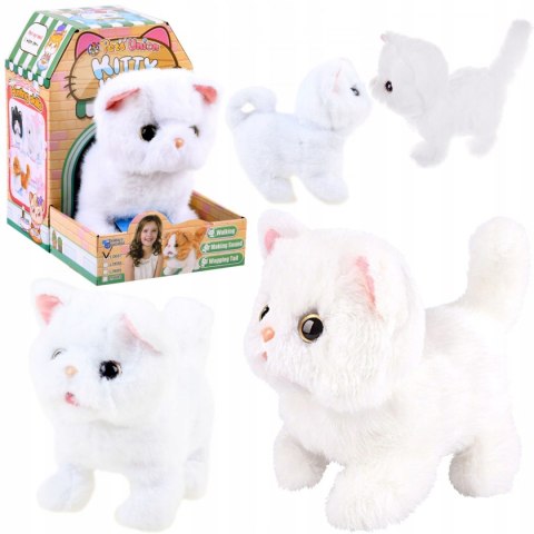 Interaktywny kot kotek chodzi rusza ogonem L0687