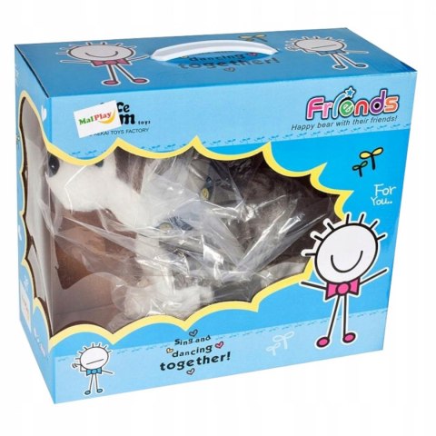 Interaktywny pies husky reaguje na dotyk JM-210A