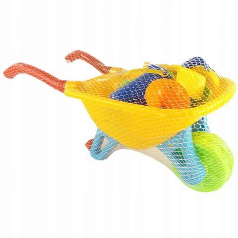 TACZKA ZESTAW DO PIASKU WIADERKO MŁYN NARZĘDZIA A3