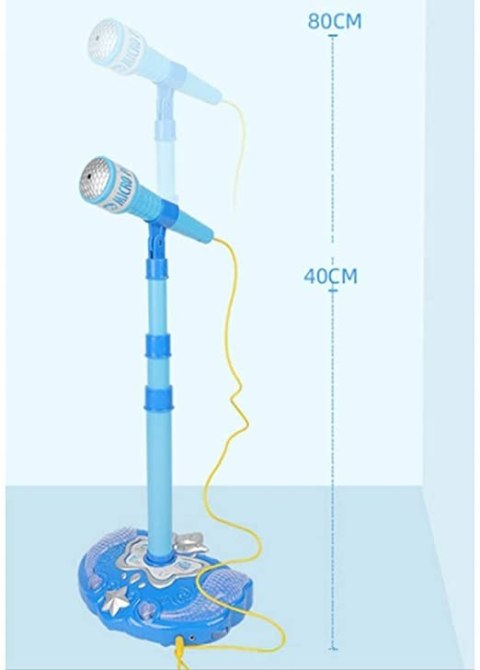 MIKROFON ZE STATYWEM DLA DZIECI ŚWIATŁA 8803-LN