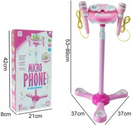 PODWÓJNY MIKROFON LEDOWY ZE STATYWEM 6806-HR