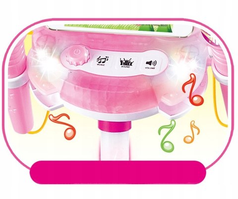 PODWÓJNY MIKROFON LEDOWY ZE STATYWEM 6806-HR