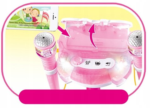 PODWÓJNY MIKROFON LEDOWY ZE STATYWEM 6806-HR