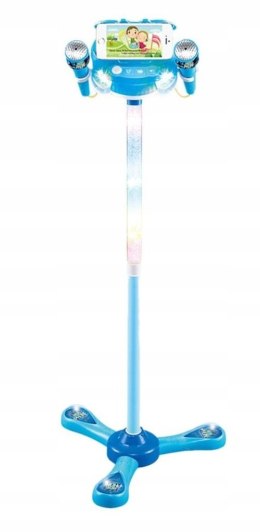 PODWÓJNY MIKROFON LEDOWY ZE STATYWEM 6806-LN