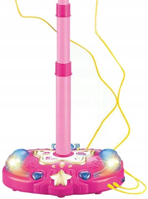 PODWÓJNY MIKROFON ZE STATYWEM ŚWIATŁA 8801-HR