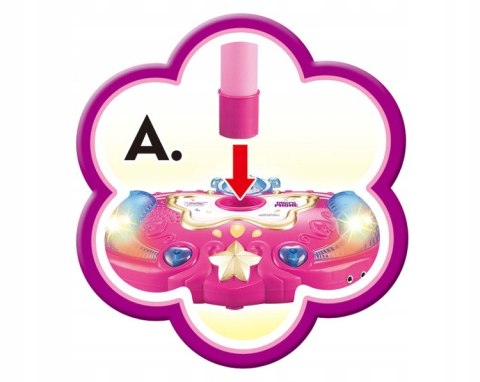 PODWÓJNY MIKROFON ZE STATYWEM ŚWIATŁA 8801-HR