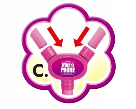 PODWÓJNY MIKROFON ZE STATYWEM ŚWIATŁA 8801-HR