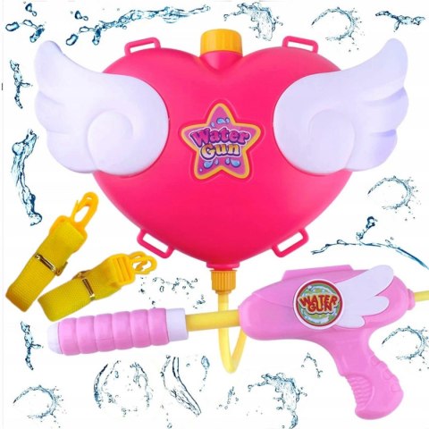 Pistolet na wodę armata plecak serce amorek 043-27