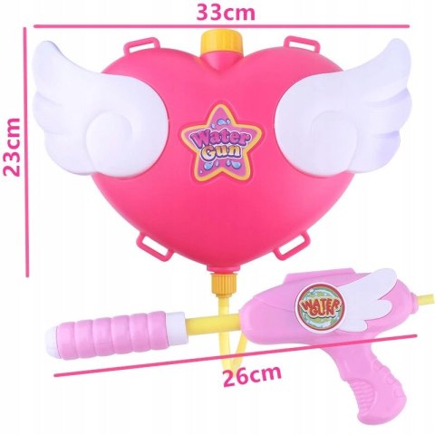 Pistolet na wodę armata plecak serce amorek 043-27