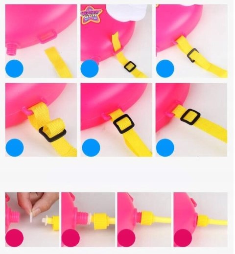 Pistolet na wodę armata plecak serce amorek 043-27