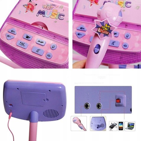 MIKROFON LEDOWY ZE STATYWEM DLA DZIECI 88026A