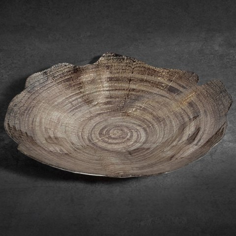 SZKLANA MISA MISKA DEKORACYJNA EUROFIRANY PATERA EUROFIRNY PARI (04) 43X41X8 CM BRĄZOWY